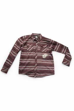 Metal Mulisha Men's 2-Stroke Woven Long Sleeve Striped Flannel Shirt 3XL